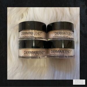 Dermablend Illuminating Banana Powder - New x4 Mini